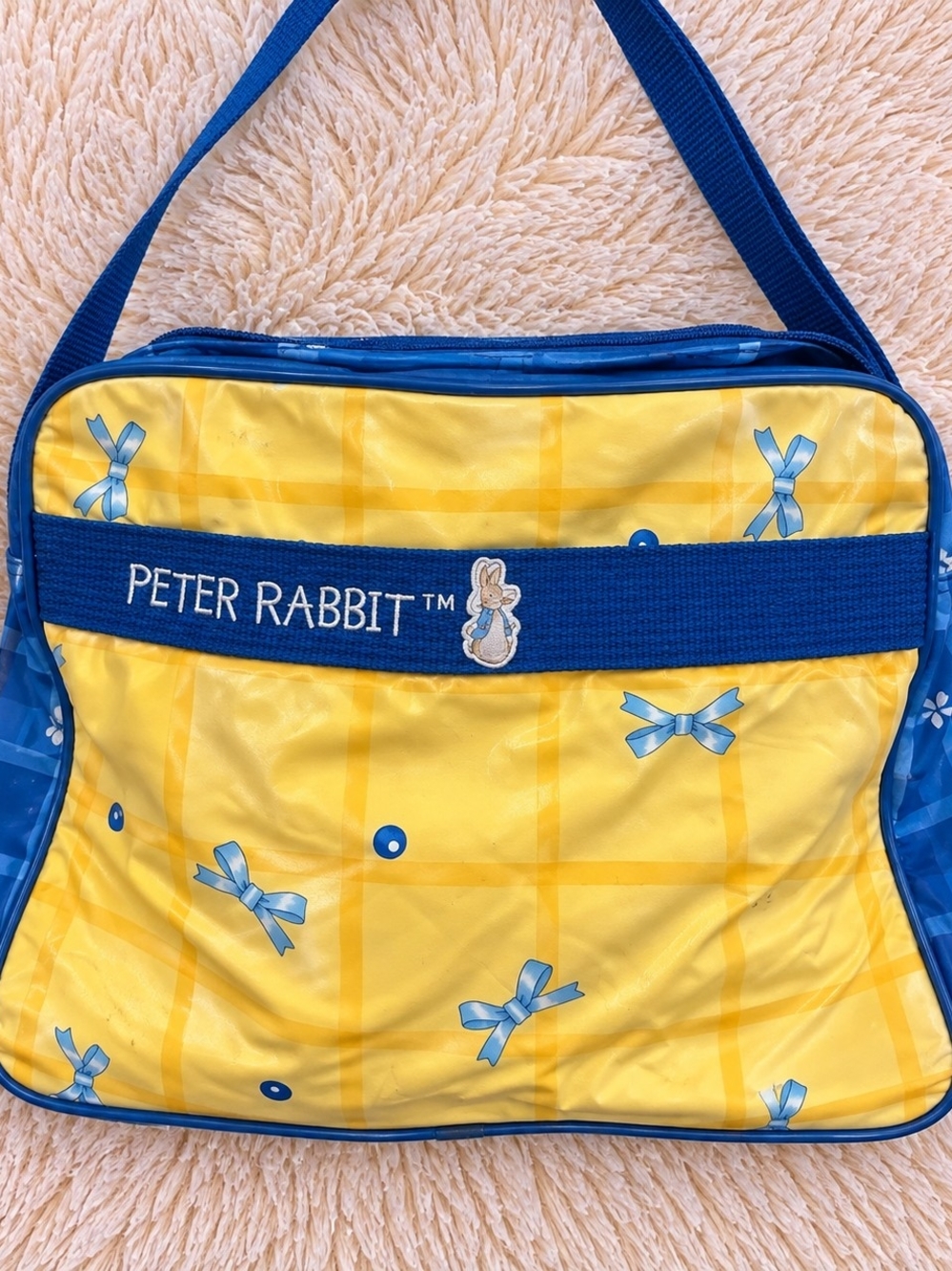 Peter Rabbit Yellow & Blue Pet Carrier/Bag Vintage
